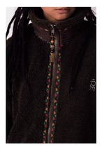 CONP Hand-knitted Beaded Fleece Jacket