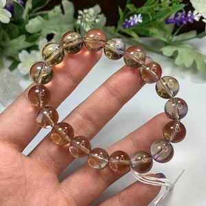 ブラジル産・シトリン多め美麗アメトリンブレスレット