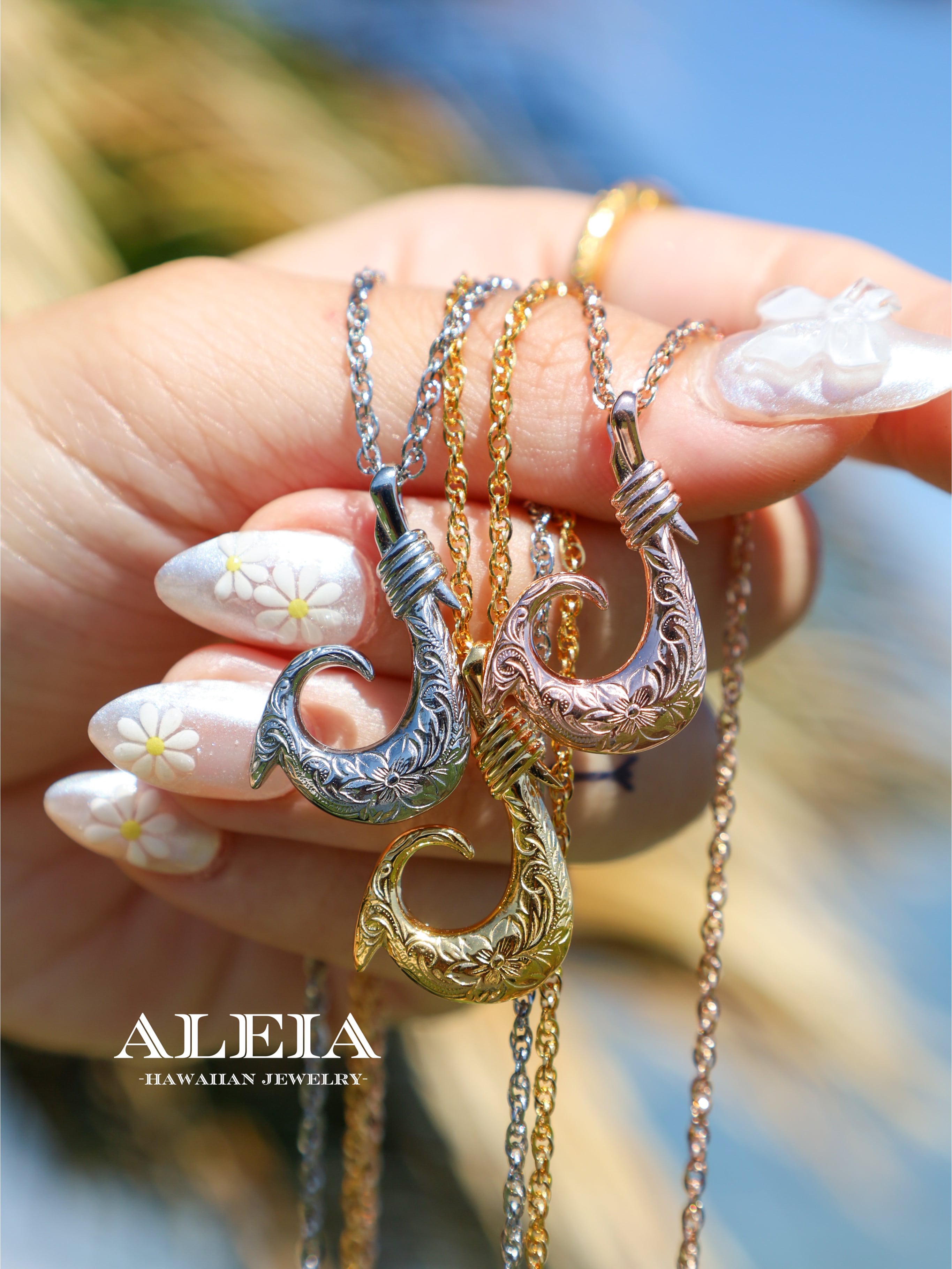 Fish Hook Necklace [316L] ハワイアンジュエリー | ALEIA【Hawaiian