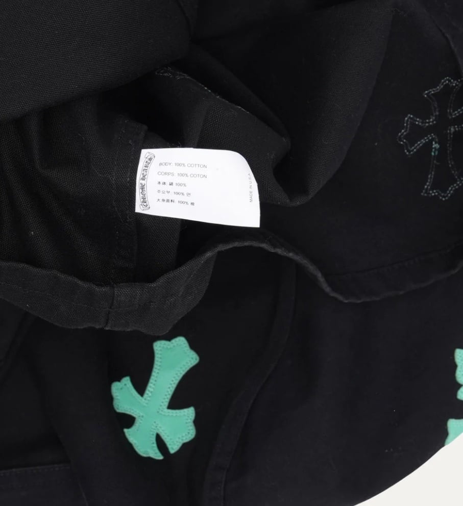 CHROME HEARTS クロムハーツ クロスパッチ ワークドッグシャツ Cross