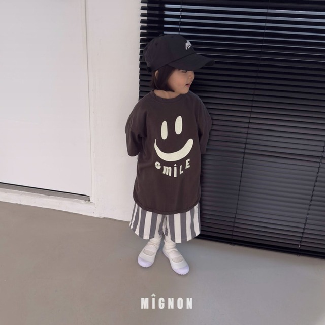 《送料無料》スマイルロングT:kids【mignon】※お取り寄せ
