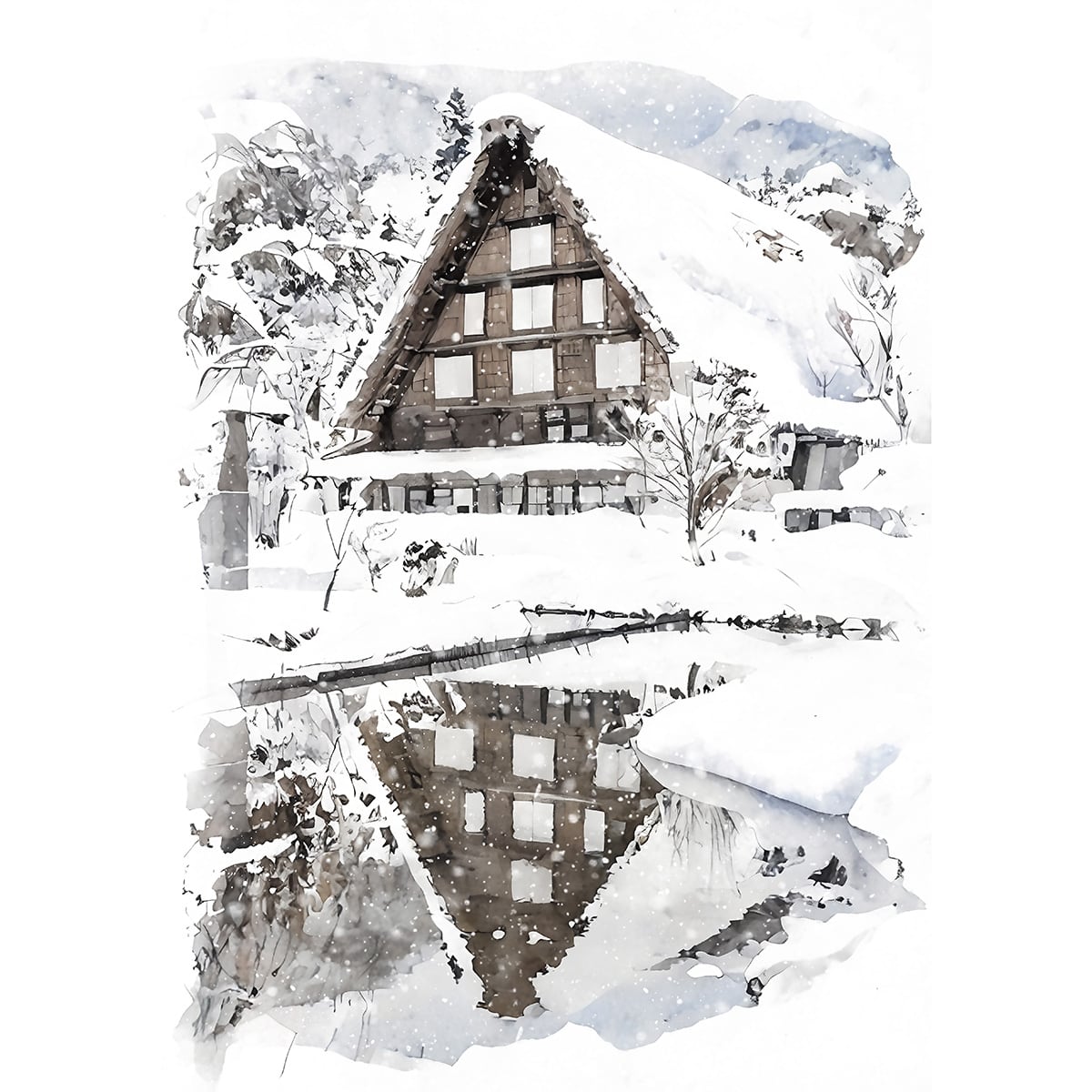 白川郷・五箇山の合掌造り集落 | インテリア絵画の専門店 ビッグ