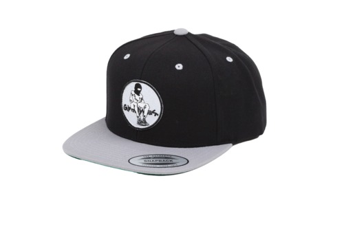 GINRHYMES / "SIT MAN" SNAP BACK CAP /BLACK