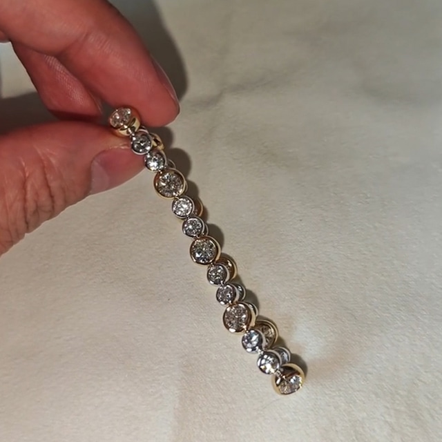 TOMRキラキラ輝くジルコンブレスレット
