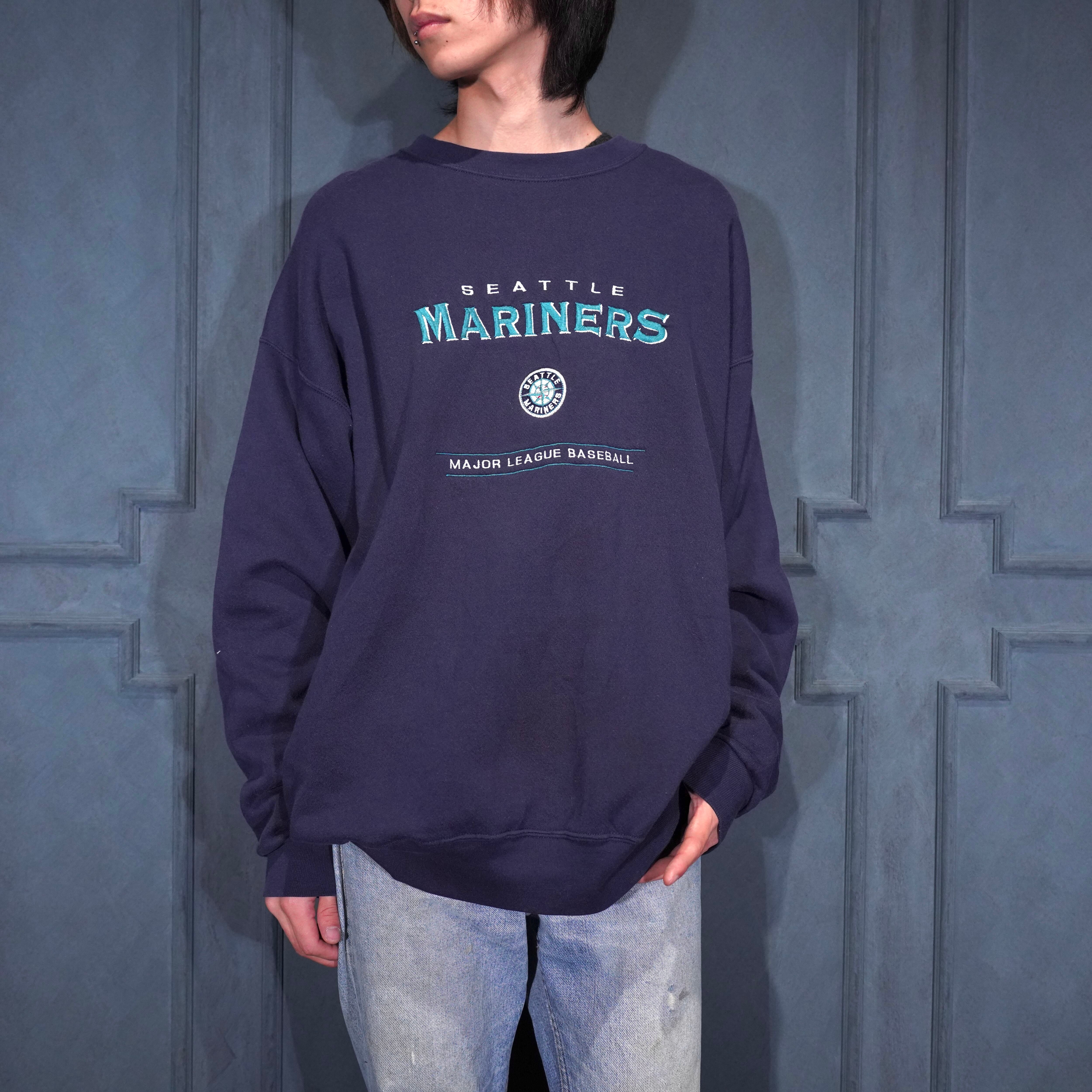 USA VINTAGE Lee SPORT MLB TEAM SEATTLE MARINERS LOGO EMBROIDERY