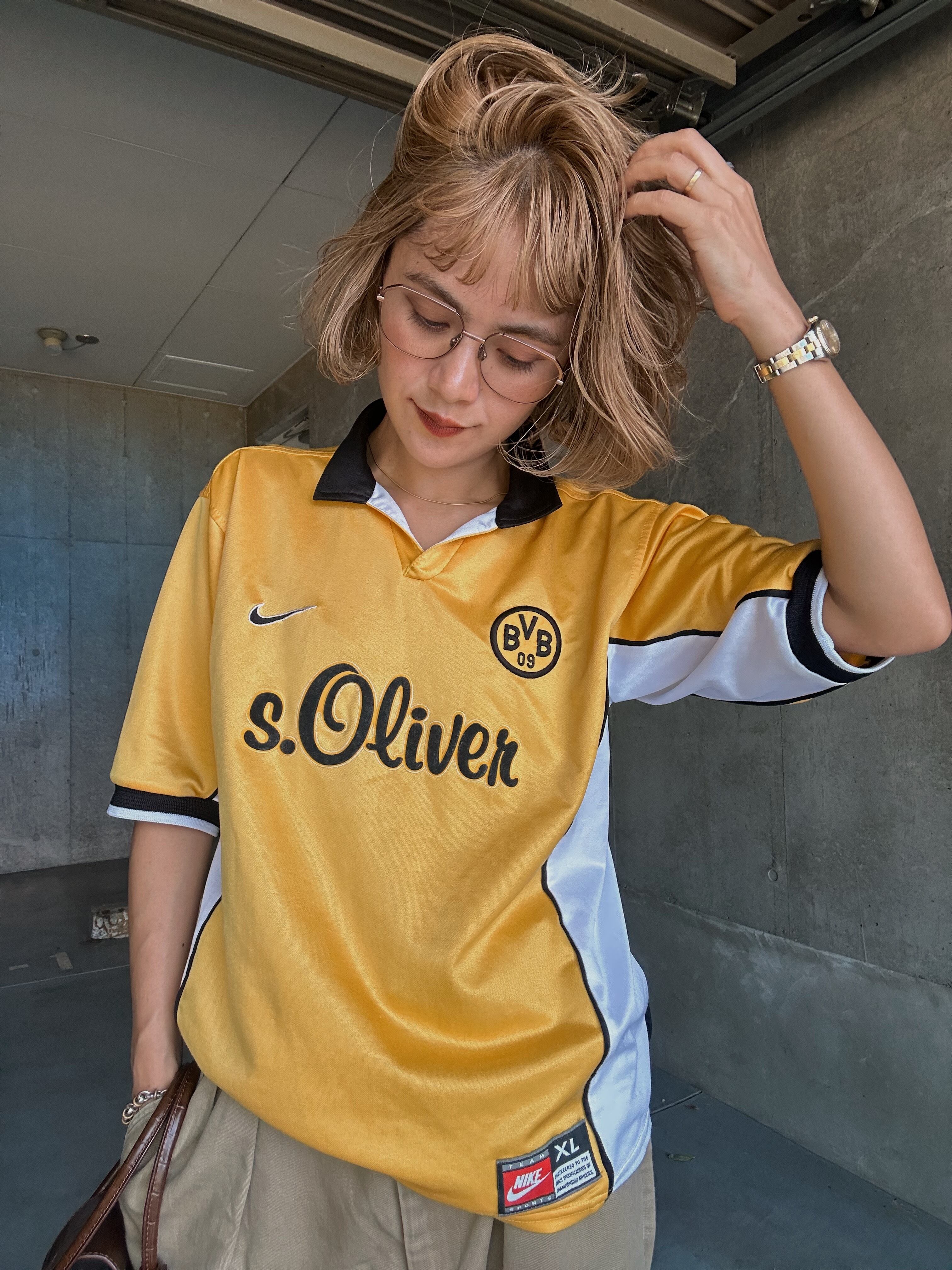 (CS2079)1998-2000 Borussia Dortmund home game shirt made in UK