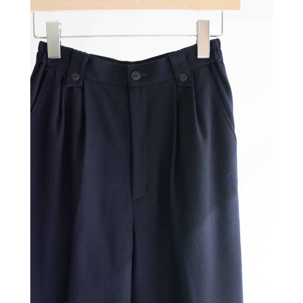 【Burberrys】100% Wool 2tuck Tapered Pants（バーバリーズ ツータックウールテーパードパンツ）