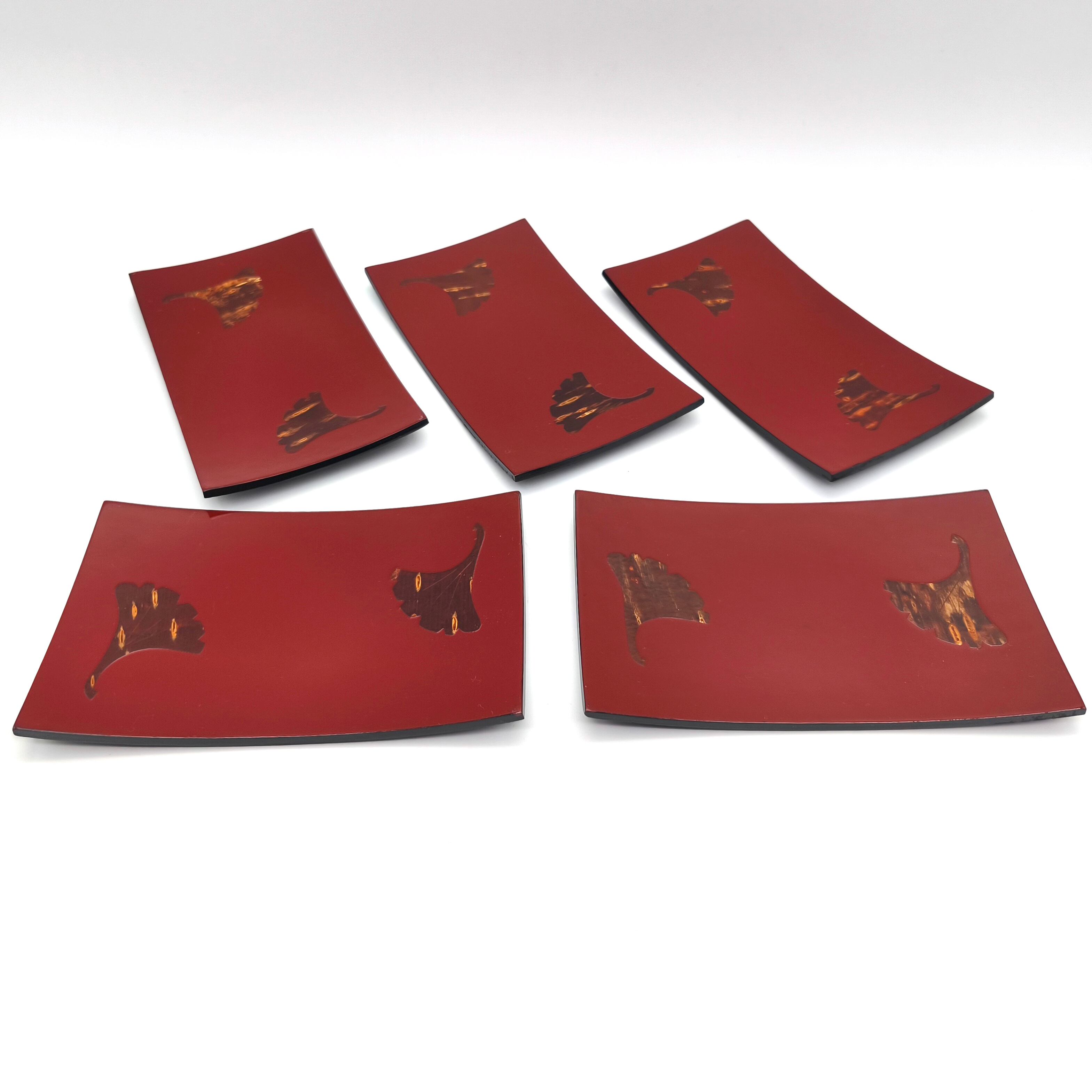 樺細工・桜皮・銘々皿・伝統工芸・5客セット・No.260401-39・梱包