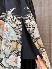 See-through long skirt 682(夏用着物)