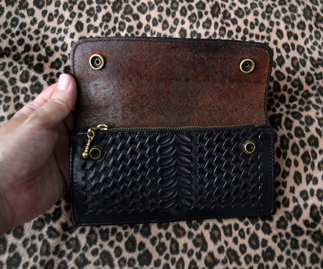 ALFONSO'S  OF HOLLYWOOD LEATHER TRUCKER WALLET