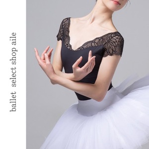 レース切り替えバックオープンレオタード A0131