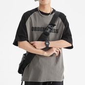 レトロレタープリントTシャツ A4170