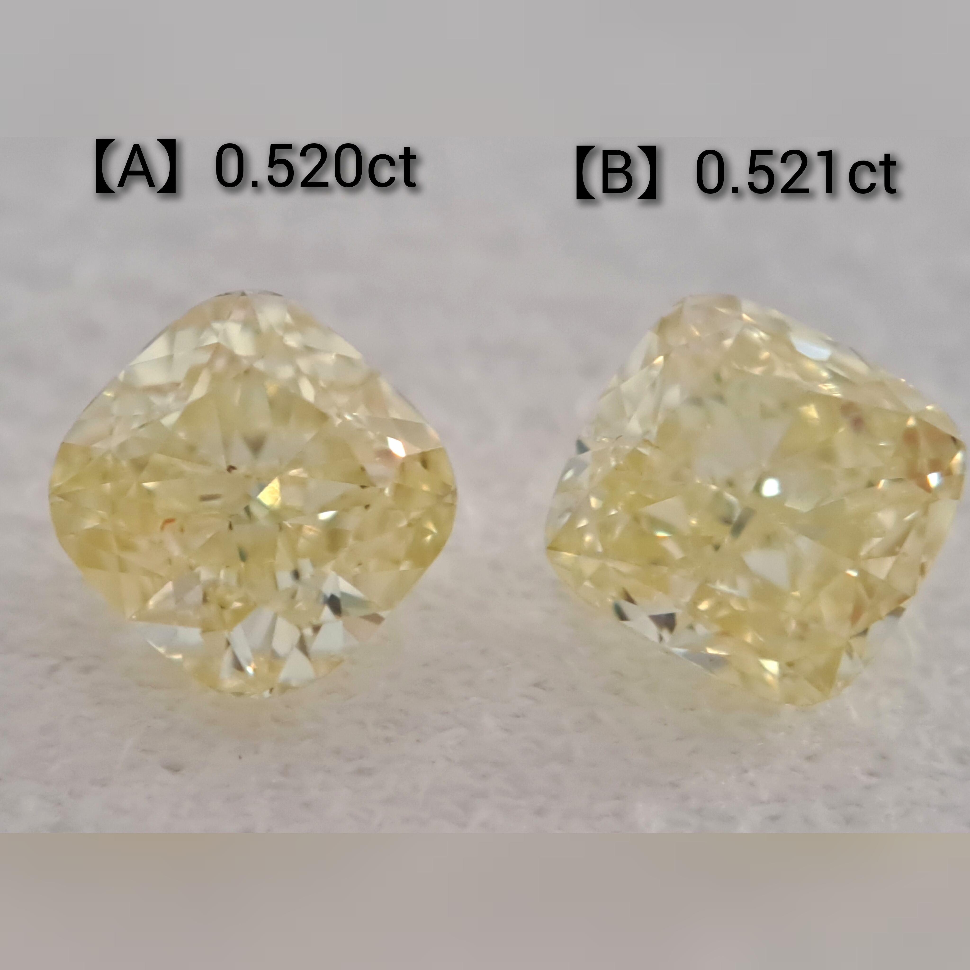 0.5ct FANCY LIGHT YELLOW ルース　イエローダイヤ