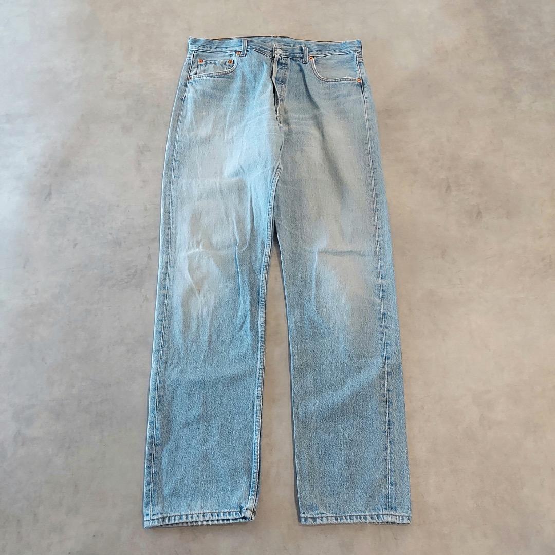 リーバイス501 Levis W36 ブルーデニム 青 90s 古着 18160