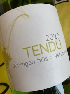 タンデュ ヴェルメンティーノ　2020　マサイアソン・ファミリー・ヴィンヤード　白ワイン