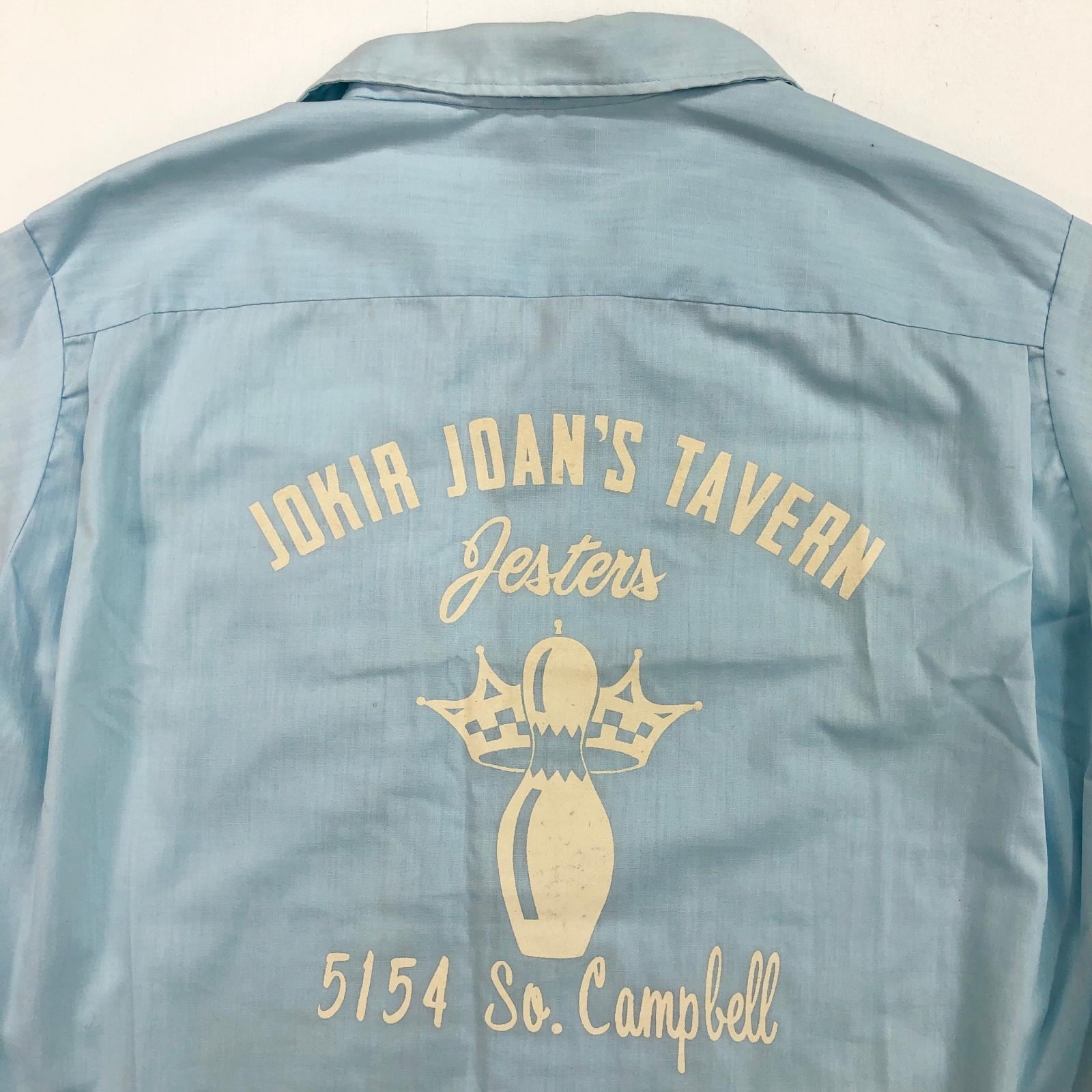 Hilton ボウリングシャツ 70s PERMANENT PRESSタグ HILTON ヒルトン 70年代 USA製 PERMANENT PRESSタグ 胸刺繍 プリント