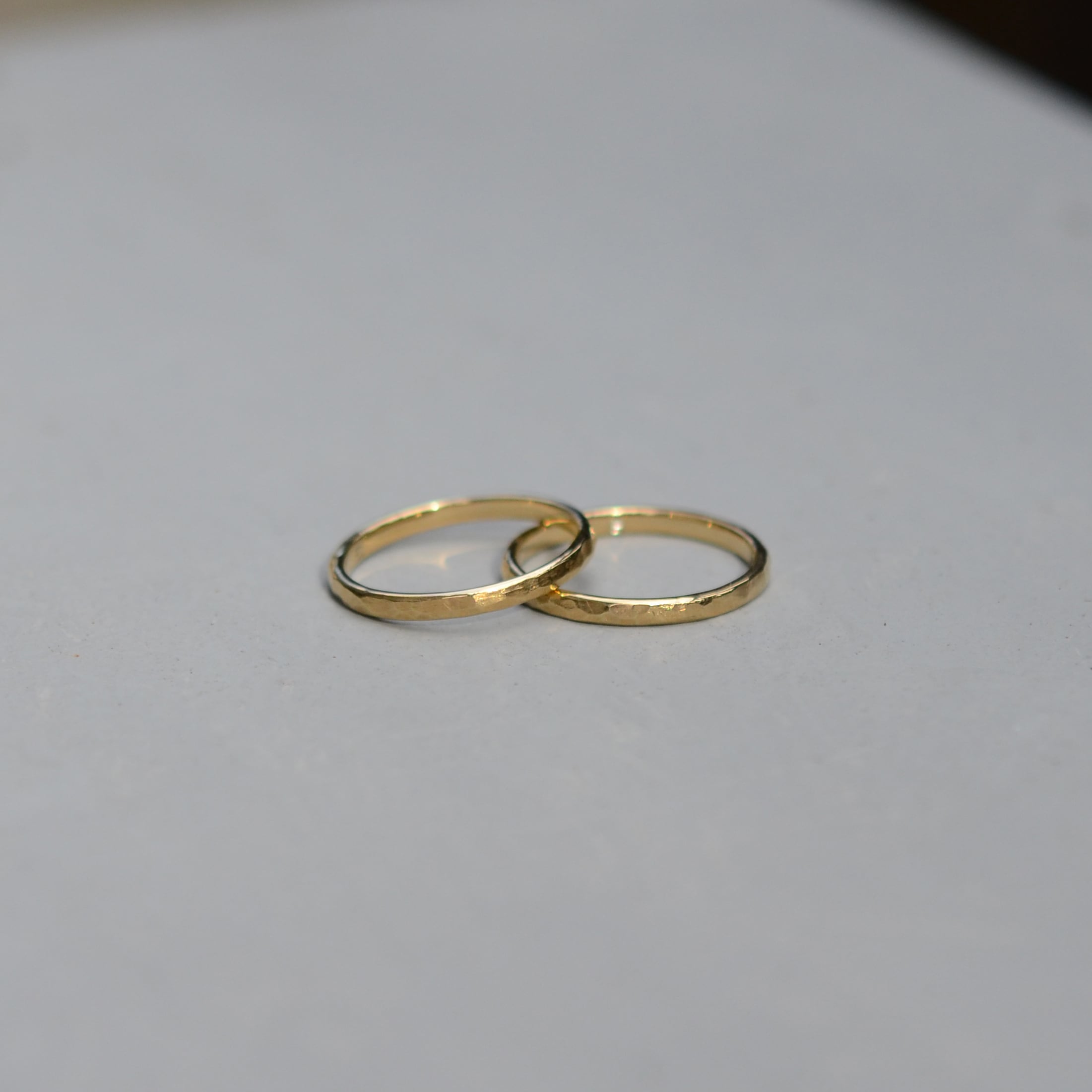 K18 YG〉HE(S) ring / high dome / 2mm | glanta