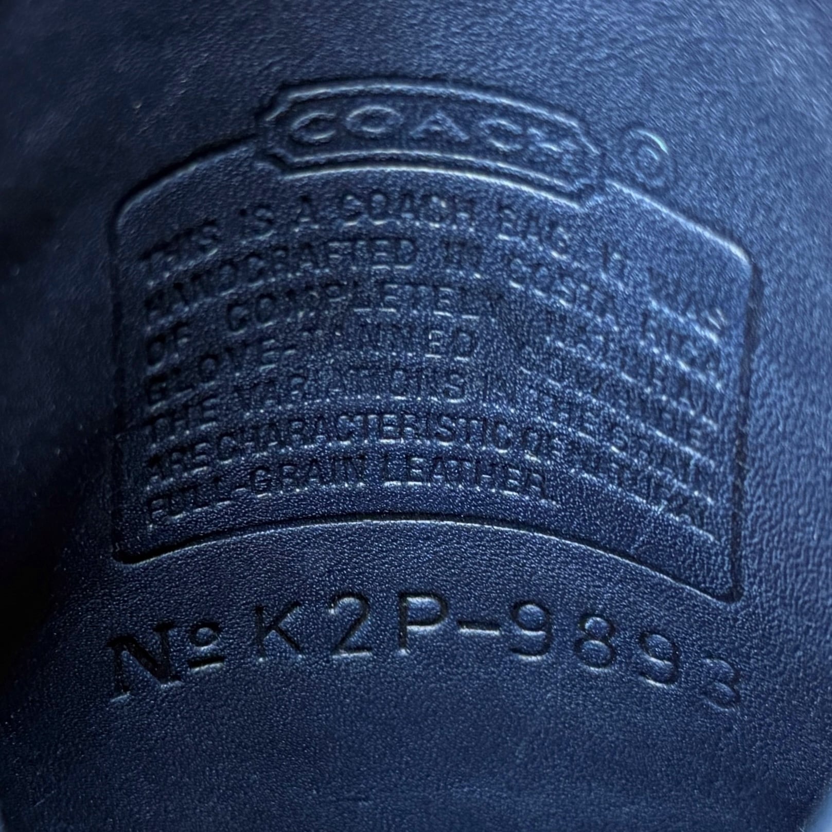 RARE VINTAGE COACH (OLD COACH オールドコーチ) SCOOTER BAG IN BLUE