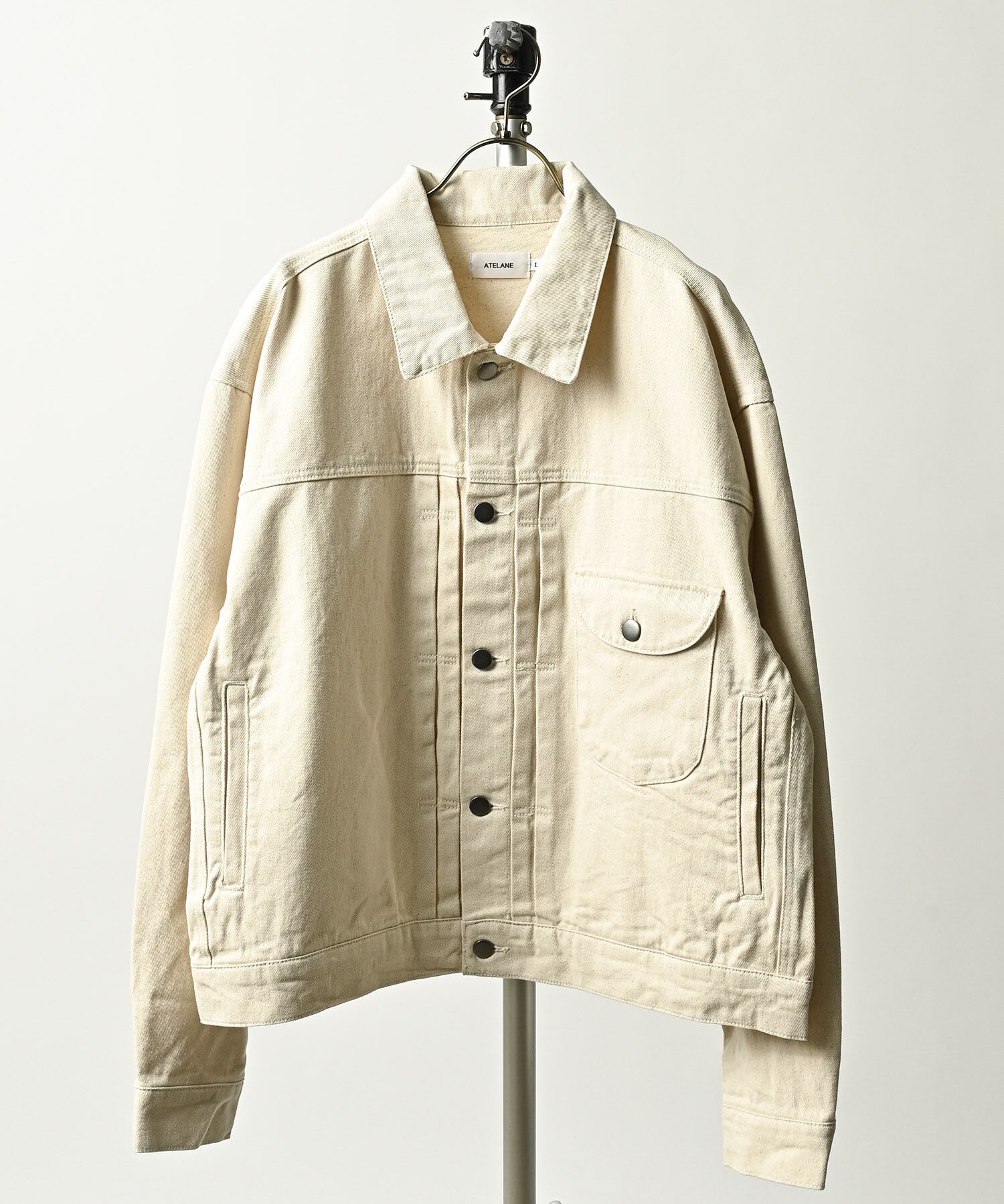 ATELANE 11.5oz denim trucker jacket (IVO) 26A-13030