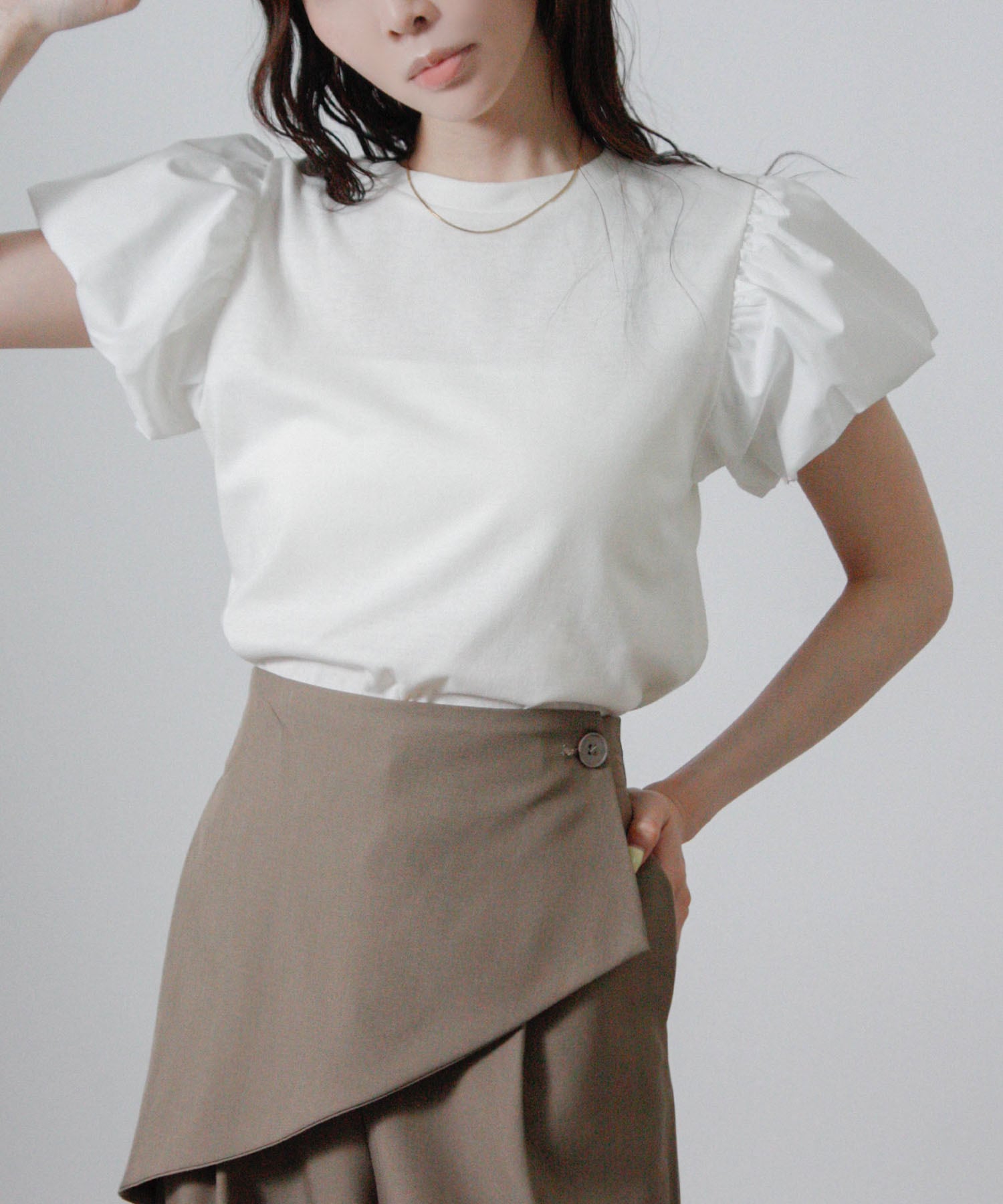 バルーンスリーブTシャツ