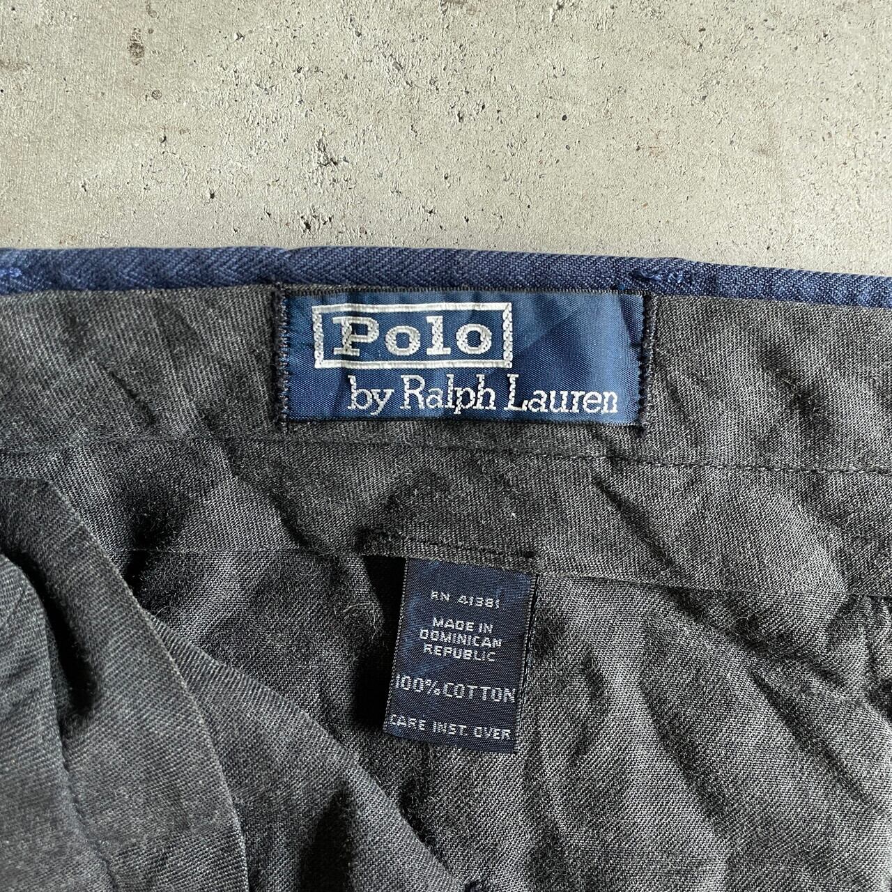 90年代 Polo by Ralph Lauren オールドラルフローレン 2タック ワイド 