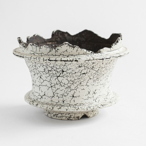 -罅化粧- Edge Cylinder Pot(中根楽) ※Medium No,003