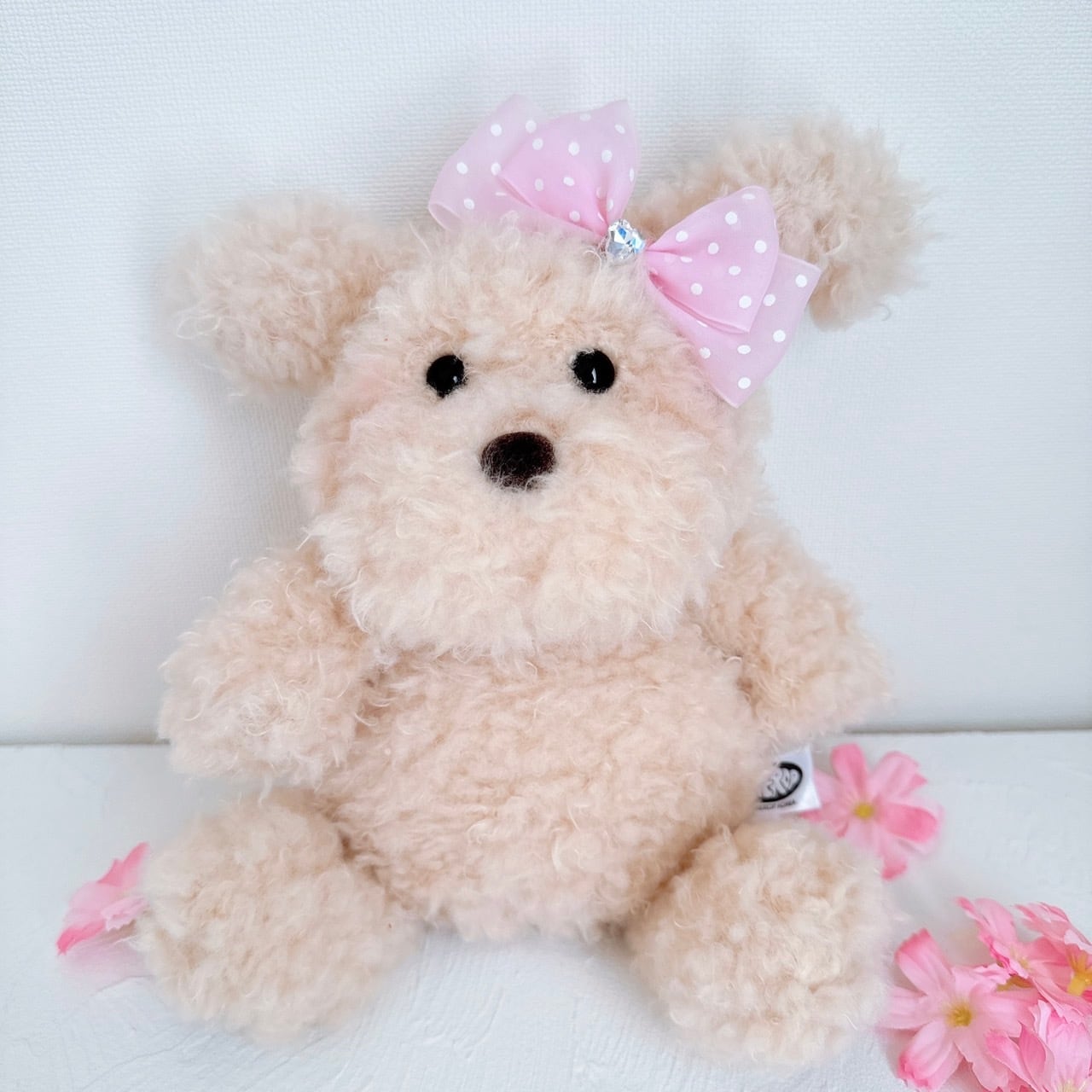 ドットシフォンリボンヘアバンド