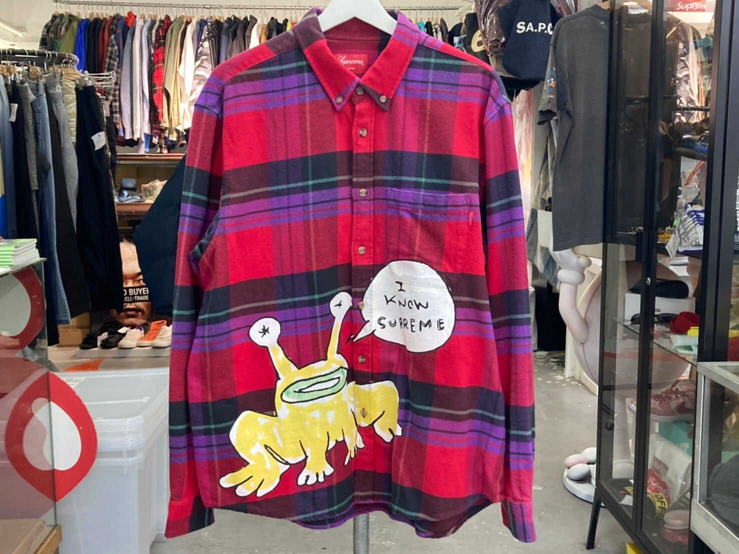 M supreme Daniel Johnston Plaid Shirt