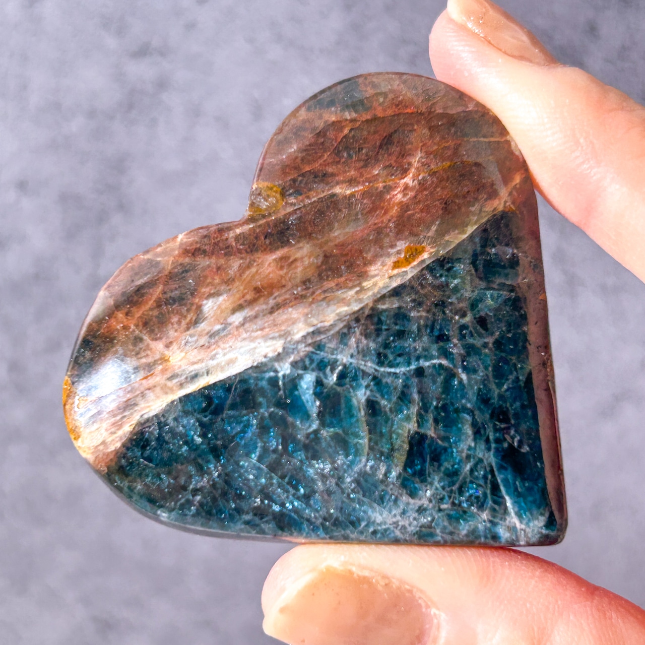 ブルーアパタイト&ピーターサイト ハート