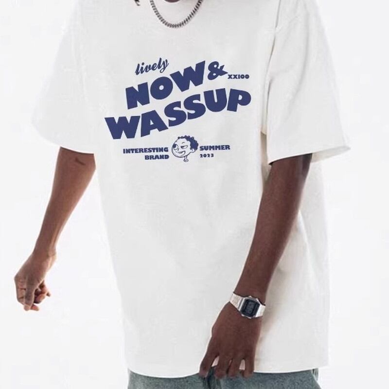 Print Big Silhouette Short Sleeve T-Shirt ◇7color H1075