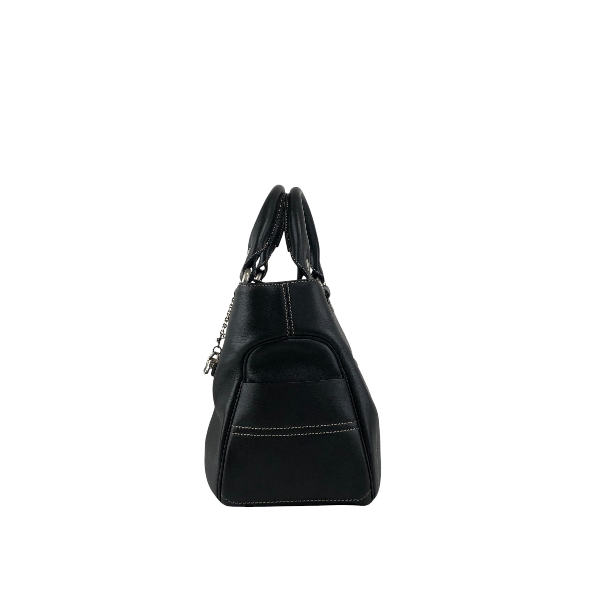 CELINE セリーヌ ハンドバッグ ブラック トリオンフ レザー ブギー