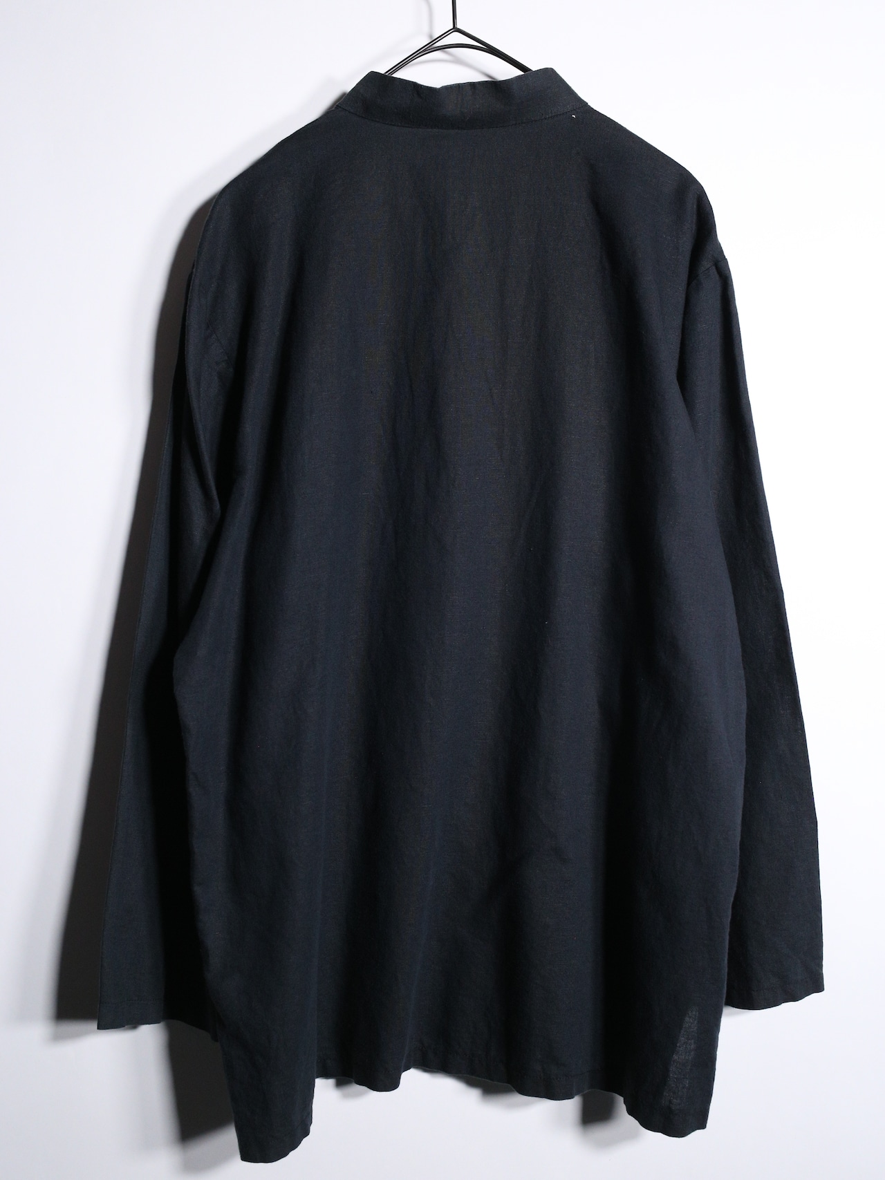 "刺繍×龍" front. design black china shirt - 12