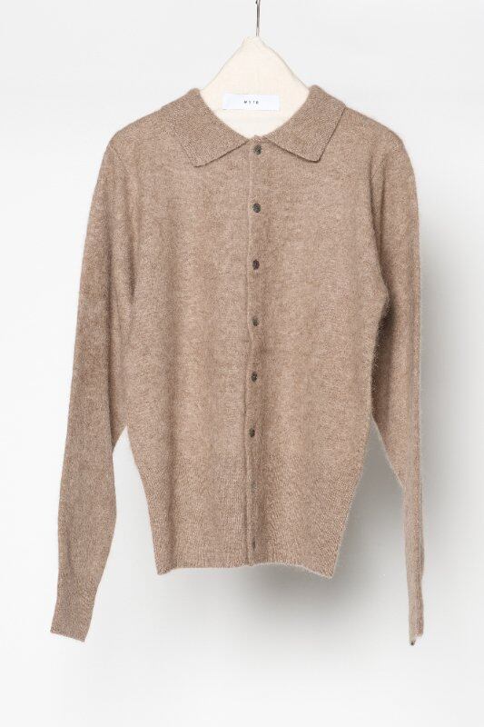 【サンプルLive】 WYTE/ワイト Ω / Furry Wool-Cashmere Cardigan 12-30410