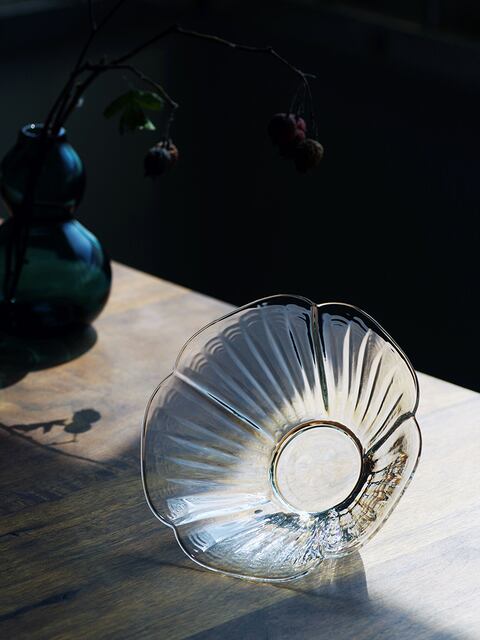 花びらガラスボウル スプーン付 | B-LUNE