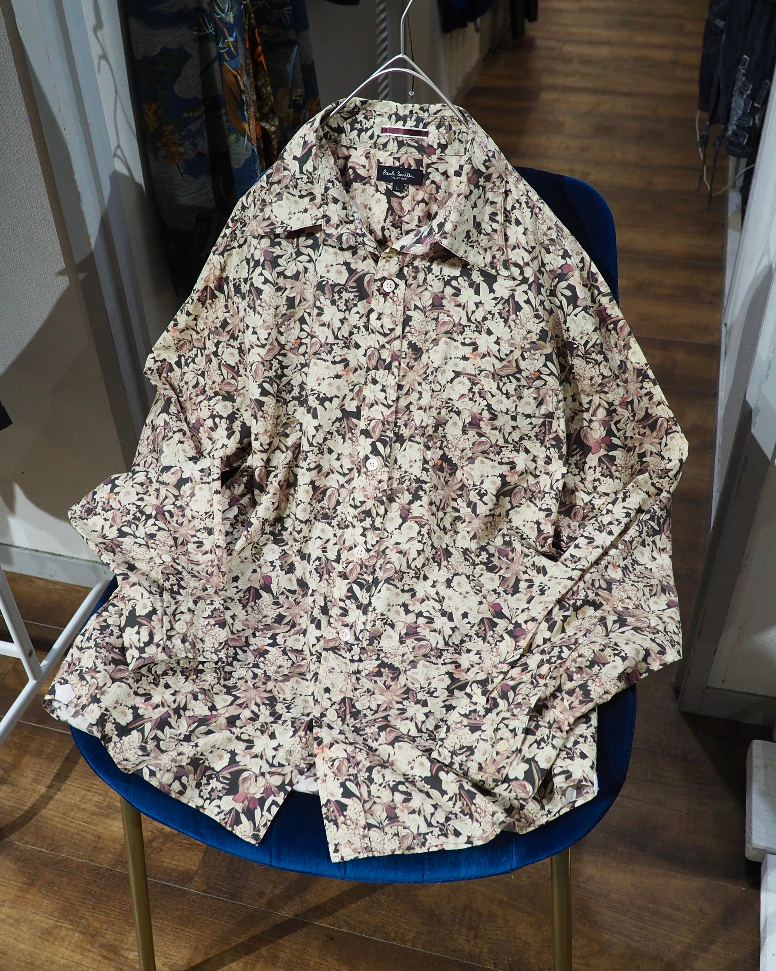 ” Paul Smith collection ” Beautiful Flower all Over printed Dress shirt