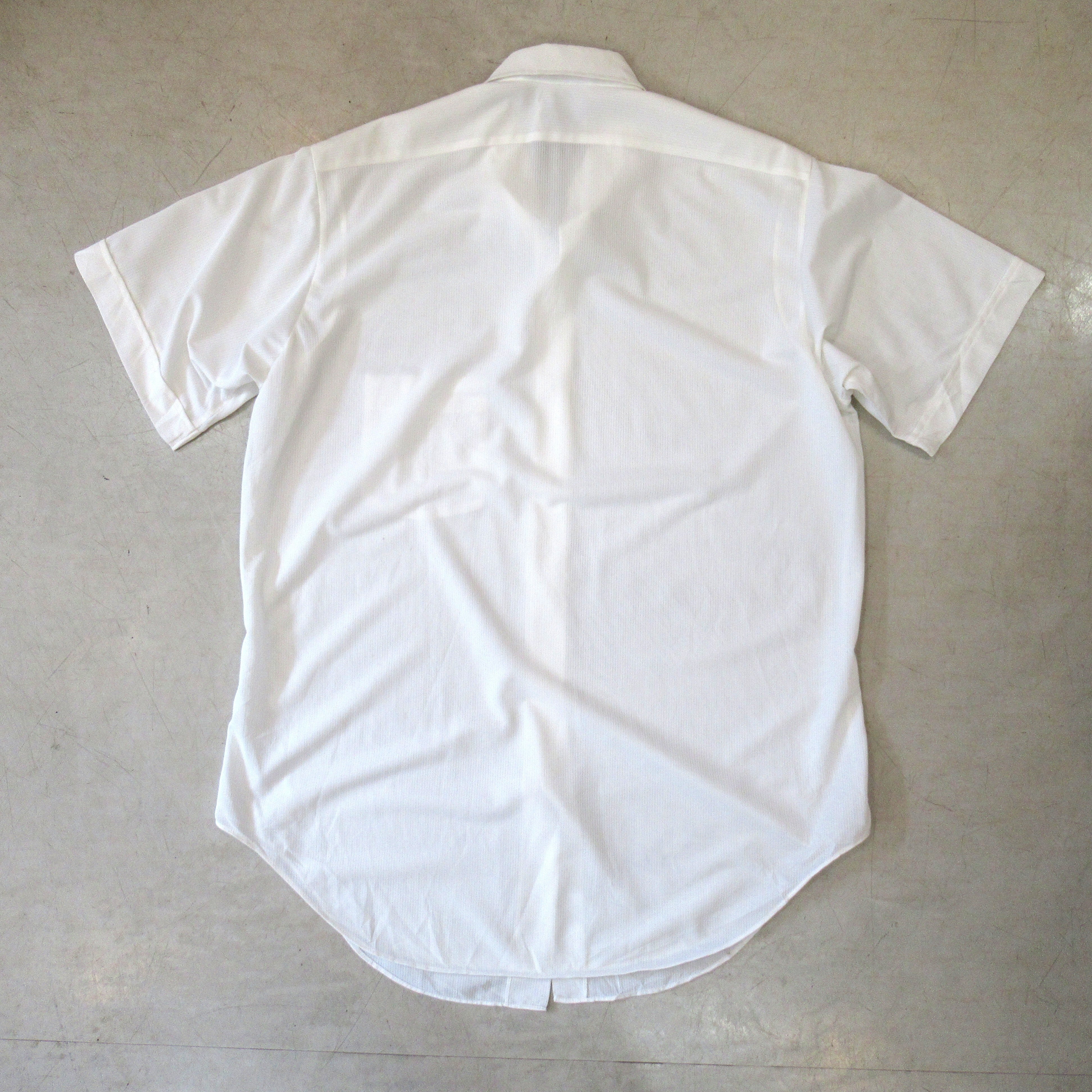 60S ARROW S/S Poly White Shirt【About 15 1/2】 | drop by