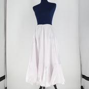 【美品 フラメンコ衣装】ホワイト ICHIOKU イチオク ペチコート ファルダ スカート 白 無地 ボランテ フリル 透け感 パニエ