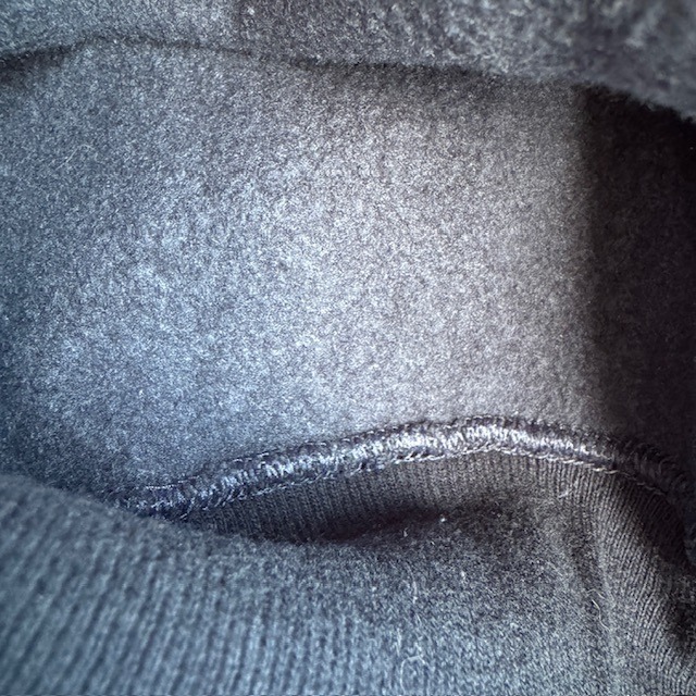 Champion リバースウィーブ スウェット 90s USA製 ネイビー グリーンリブボーダー 刺繍タグ ヴィンテージ古着 M 画像9