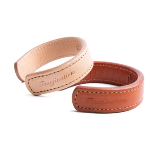 Leather cuff bracelet  [2 colors available]