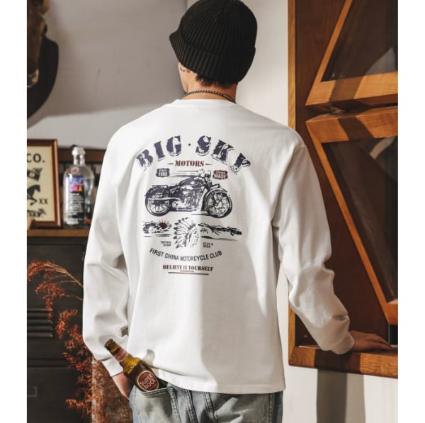 Back print design L/C Tee P461