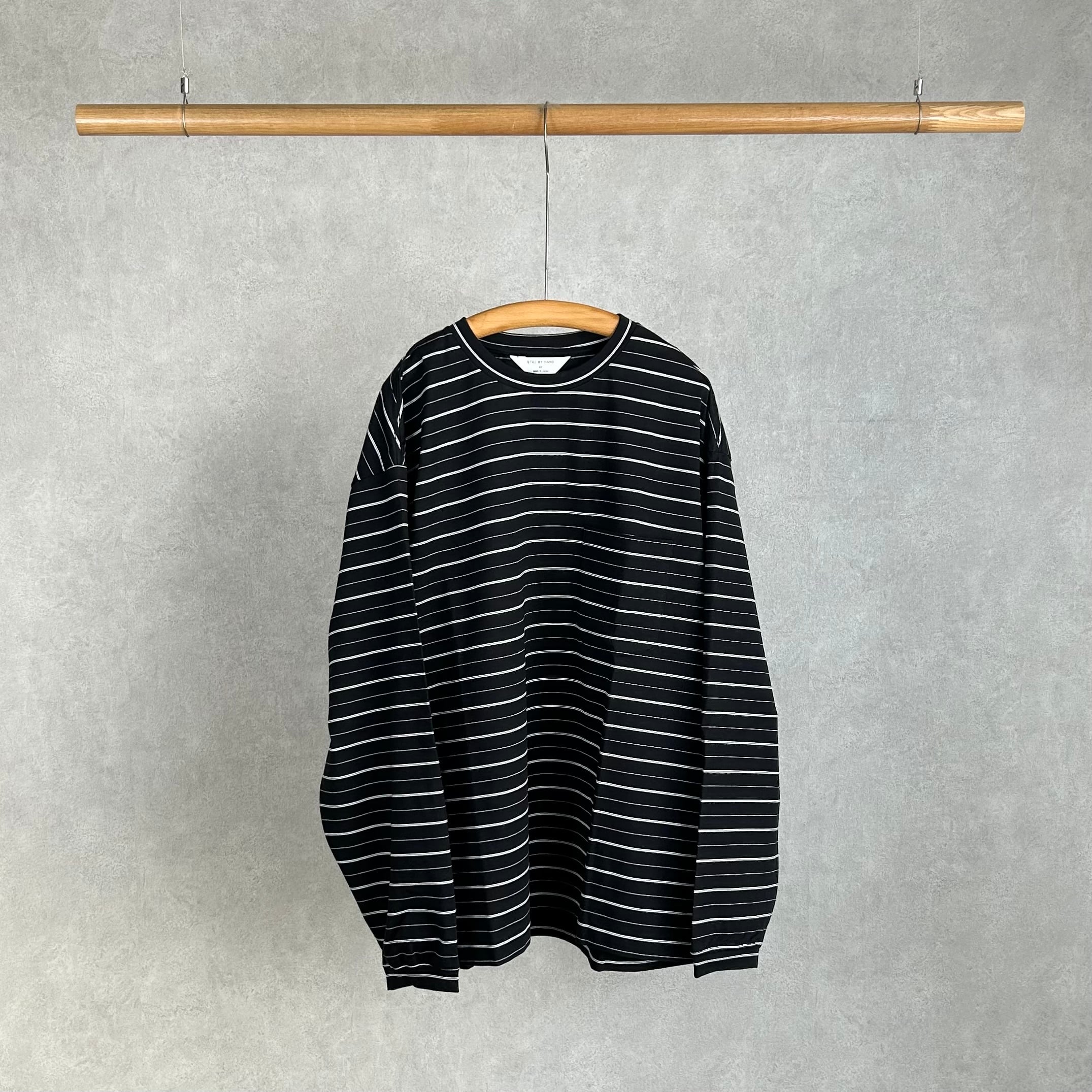 美品 22ss STILL BY HAND ロングスリーブTシャツ 48 ロンT 26SS》【STILL BY HAND】STRIPED LONG SLEEVE スティルバイハンド