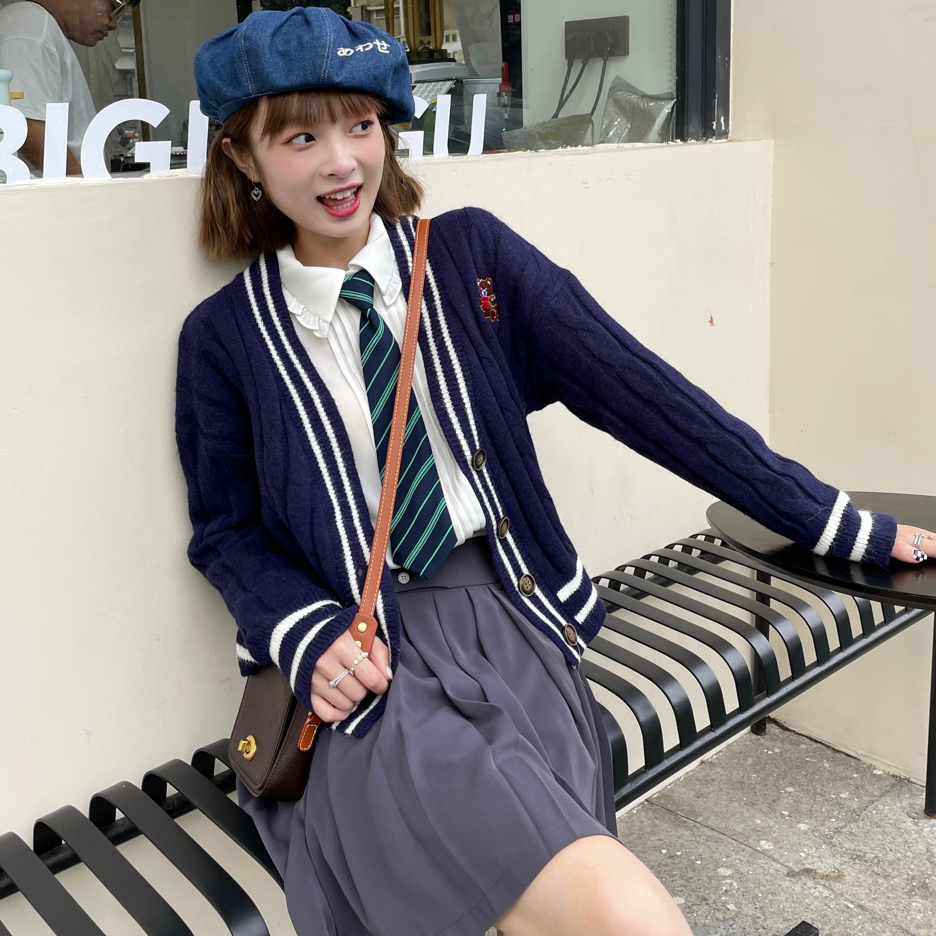 ALBERTINA ロングウールジャケット✞ロリータJK制服