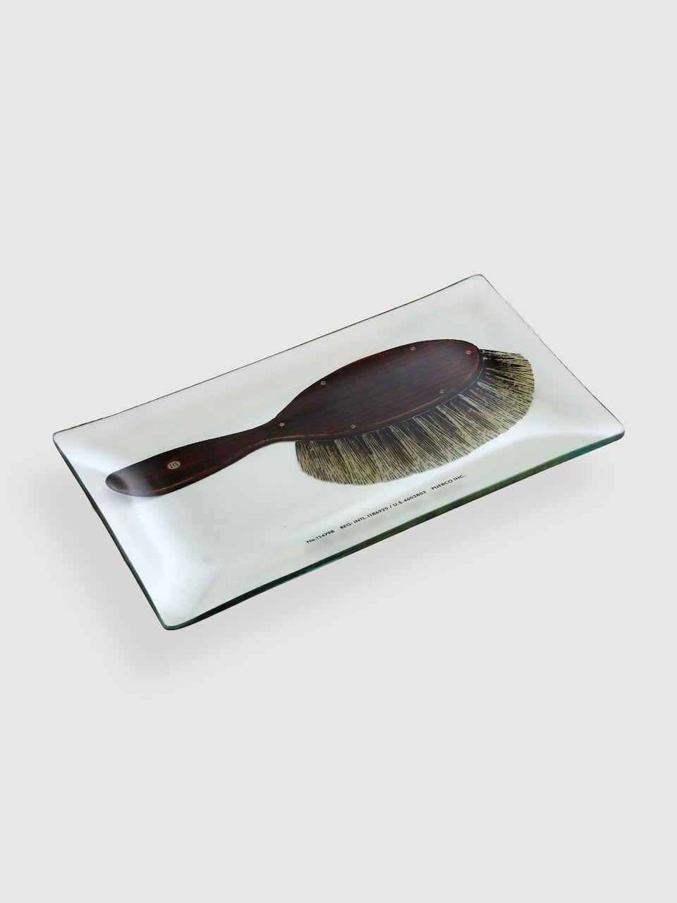 プリント ガラストレイ(ヘアブラシ)|Printed Glass Tray / Hair Brush- PUEBCO