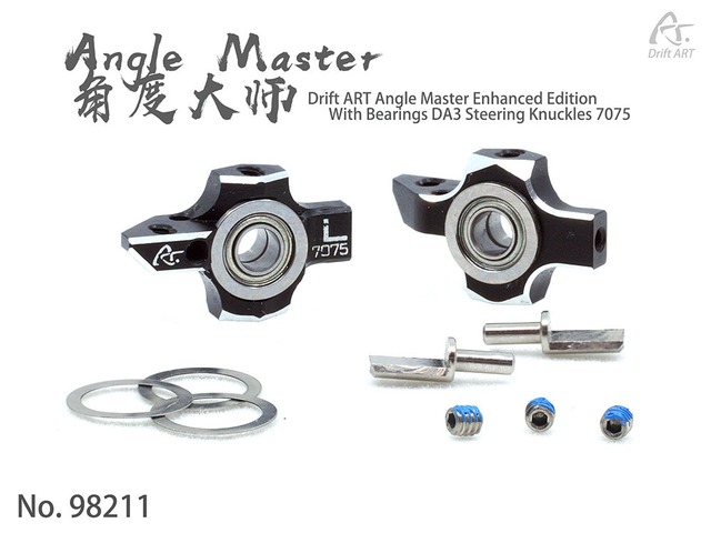 98211 Drift ART Angle Master Enhanced Edition With Bearings DA3 Steering Knuckles 7075