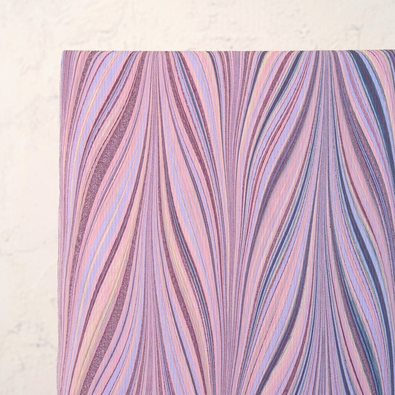 「お砂糖とすみれの花びら」大矢羽柄❤︎〜セオアルファ楊柳〜浴衣・夏着物・単衣