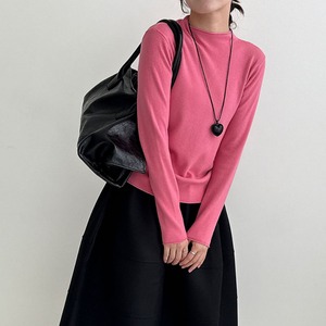 mock neck pullover J00061