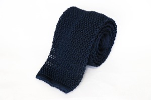 アルベニ　ネクタイ　  Blue Knit