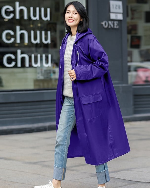 レインコート 大きいサイズ ロング 撥水 ピンク レディース メンズ