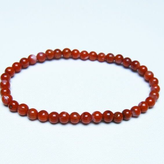 ナンホーンアゲート ブレスレット 5mm アゲート ブレス 一点物 メール便可 [M便 1/10] 111-47518
