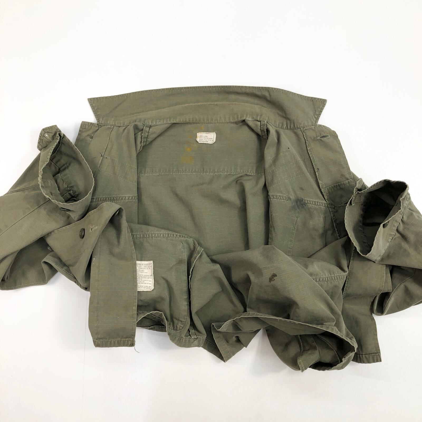 70年代 U.S.ARMY COMBAT TROPICAL RIP-STOP 4th jungle fatigue jacket